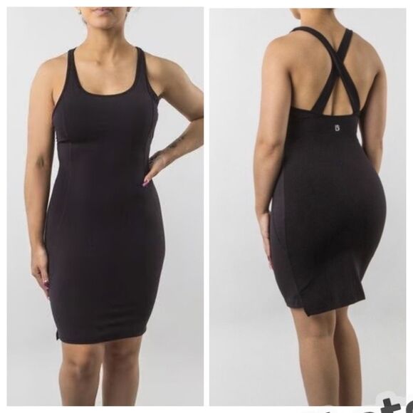 BuffBunny Black Everyday Dress Criss Cross Back Small Women - Picture 1 of 8